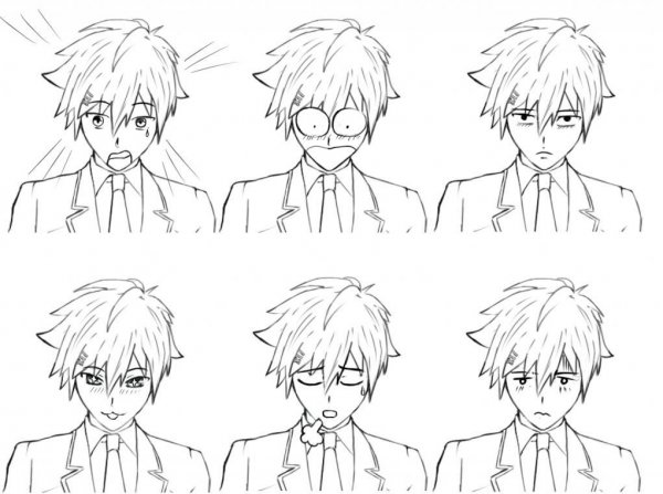 Эмоции аниме персонажей