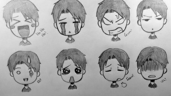 Аниме эмоции для рисования