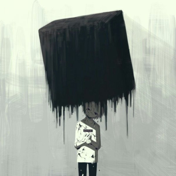 Грустный художник арт