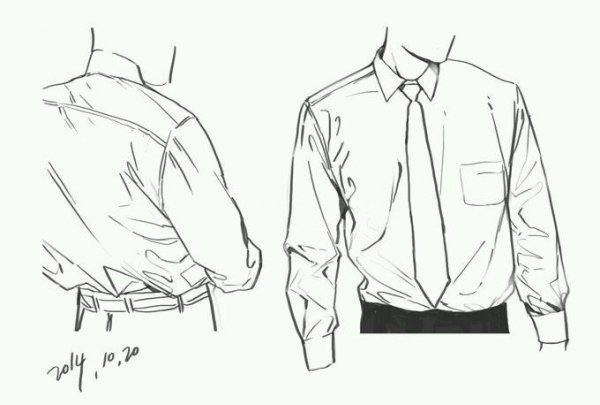 Рубашка скетч