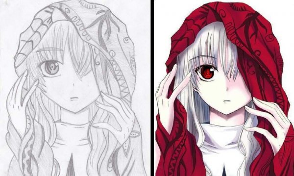 Аниме рисовка карандашом
