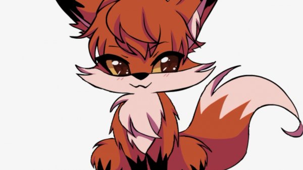 Лиса в мультяшном стиле