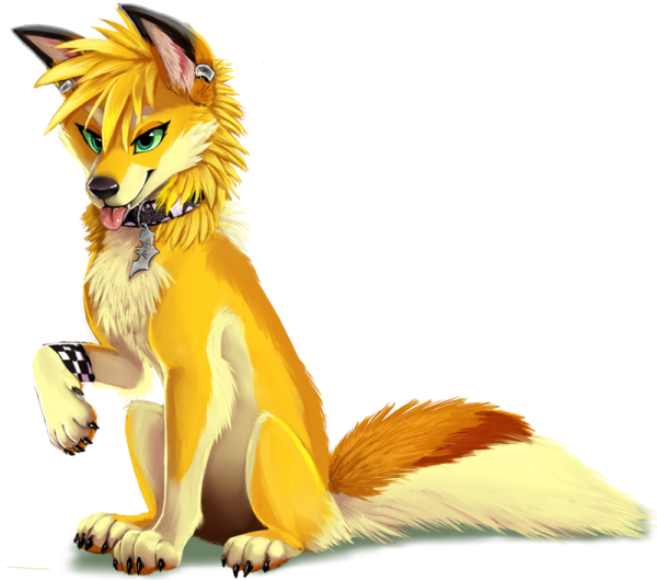 Жёлтый волк аниме