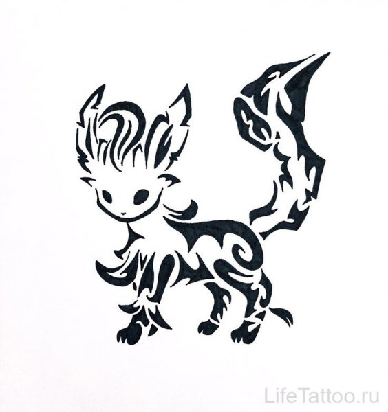 Трафарет тату звери