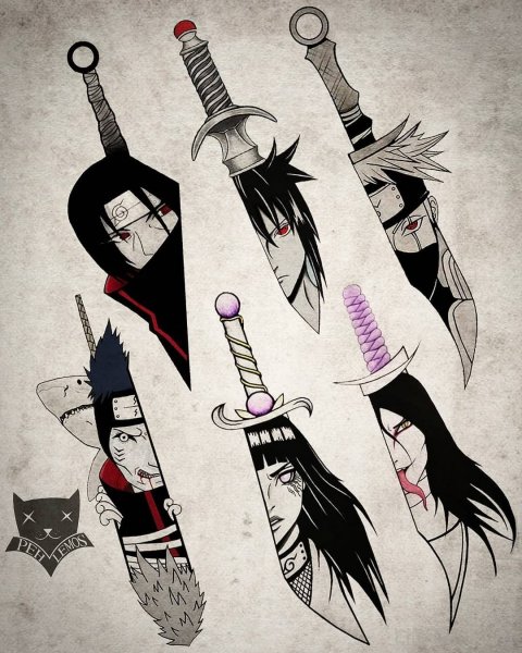 Итачи и Саске Татуировка