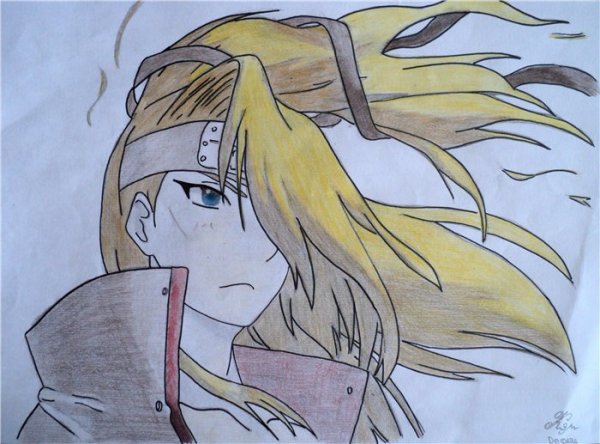 Рисунки Наруто Дейдара