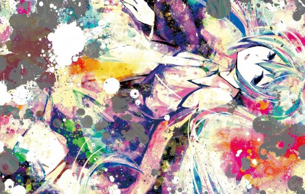 Аниме яркие краски