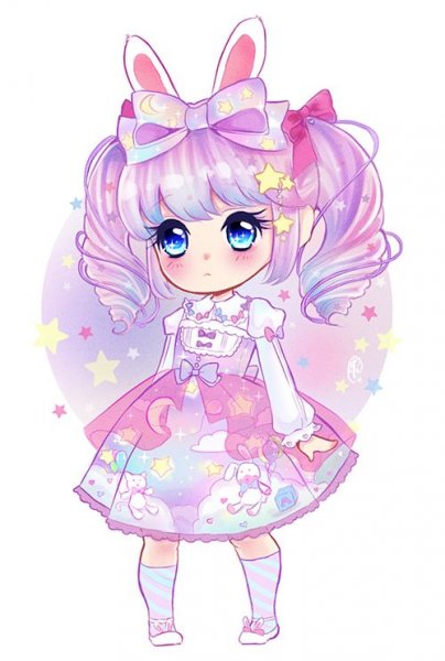 Кукла аниме рисунок