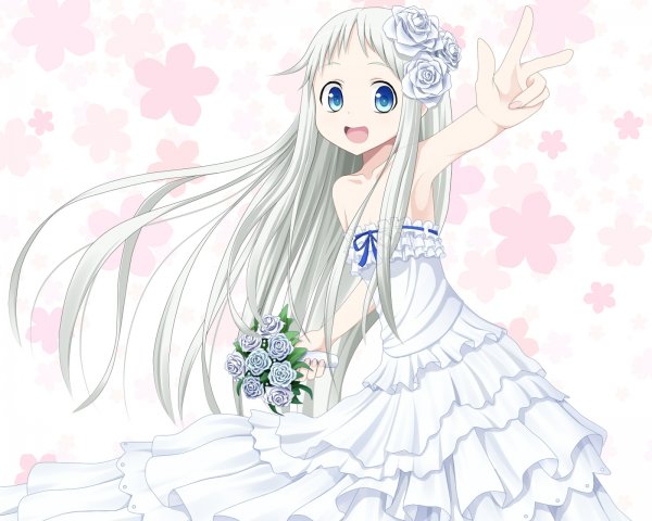 Кукла Менма невиданный цветок