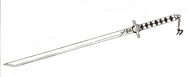 Эскиз катаны