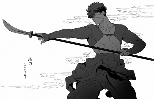 Парень с катаной референс