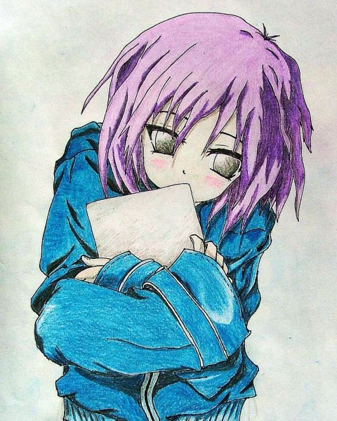 Рисунки для срисовки аниме