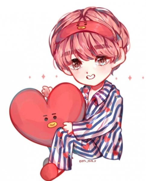 Чиби БТС Тэхен