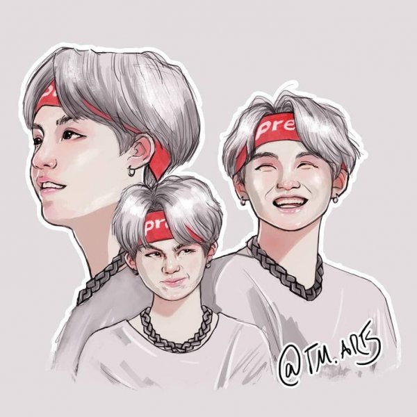 БТС арты Шуга милые