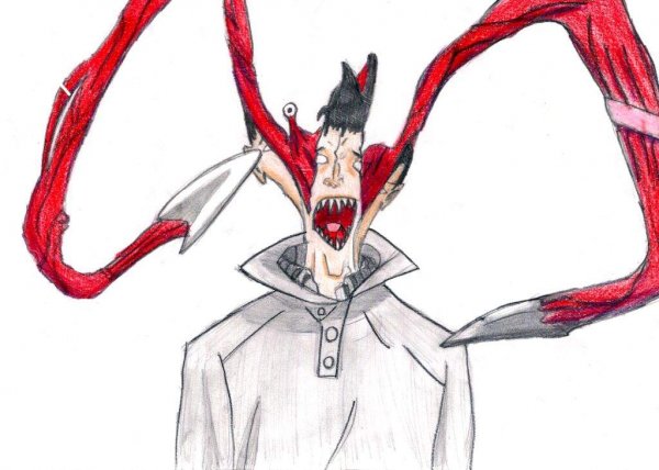 Аниме паразит нарисова