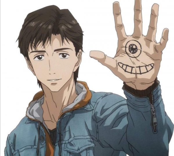 Аниме паразит Шиничи арт