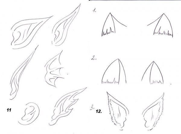 Уши для рисования