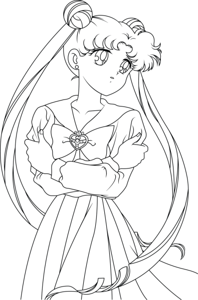 Сейлор Мун нарисованно