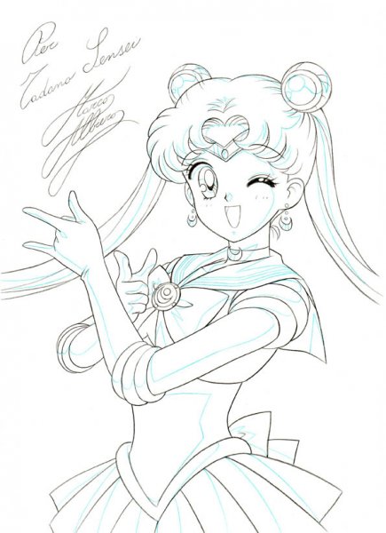 Усаги Цукино карандашом