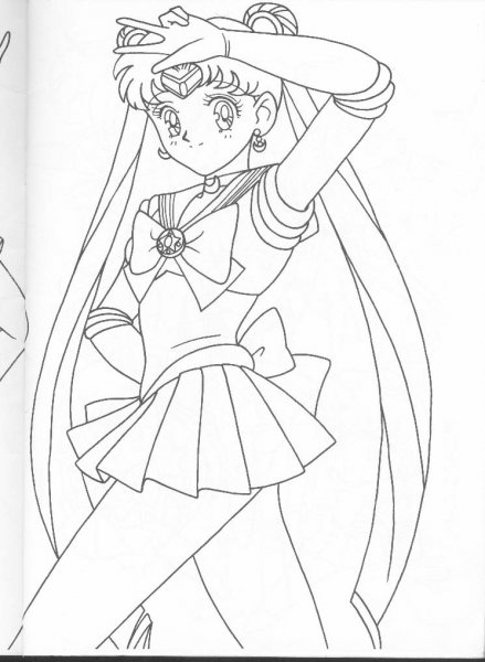 Сейлор Мун Кристал расскраска