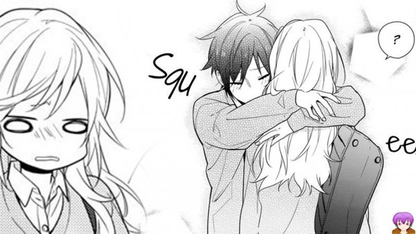 Аниме чб обнимашки