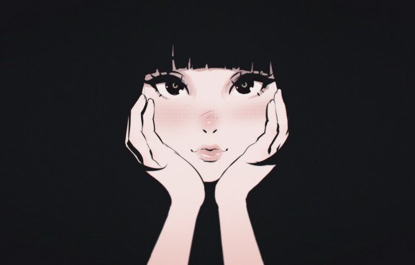 Арты девушек Минимализм