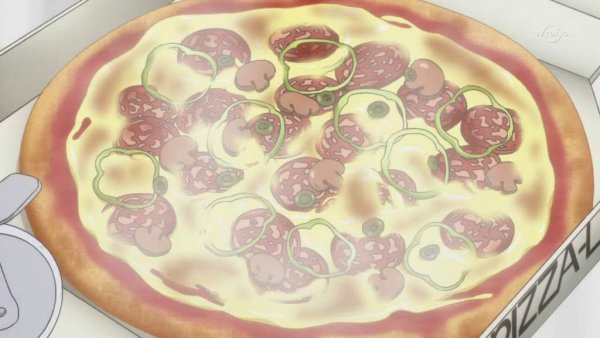 Аниме еда пицца