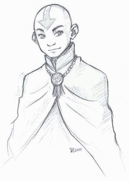 Скетчи персонажи аватар аанг