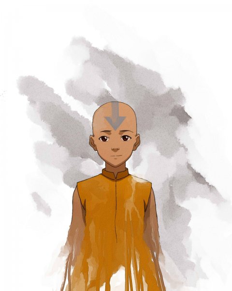 Аватар Легенда об Аанге лицо Аанга