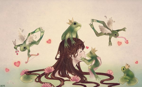Девушка лягушка арт