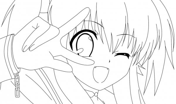 Раскраски для девочек аниме