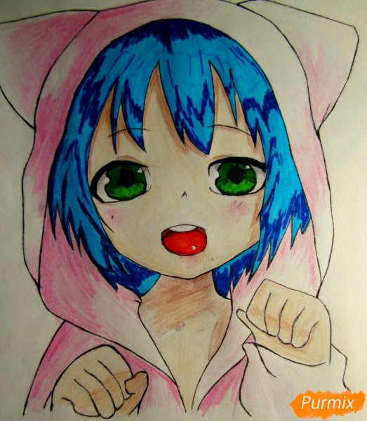 Рисунки в анимешном стиле