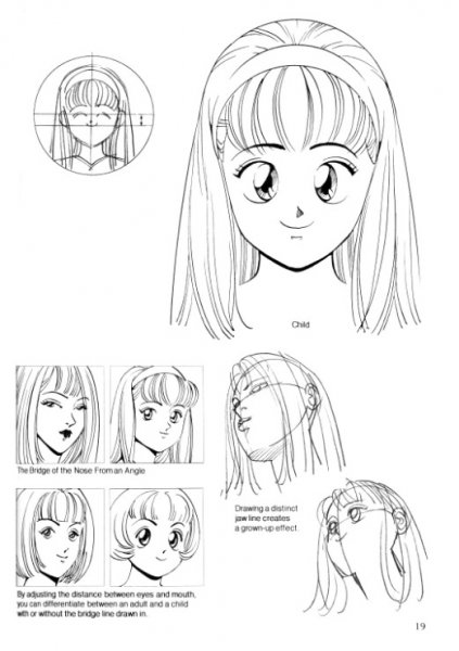 Рисование - how to draw Manga - female characters