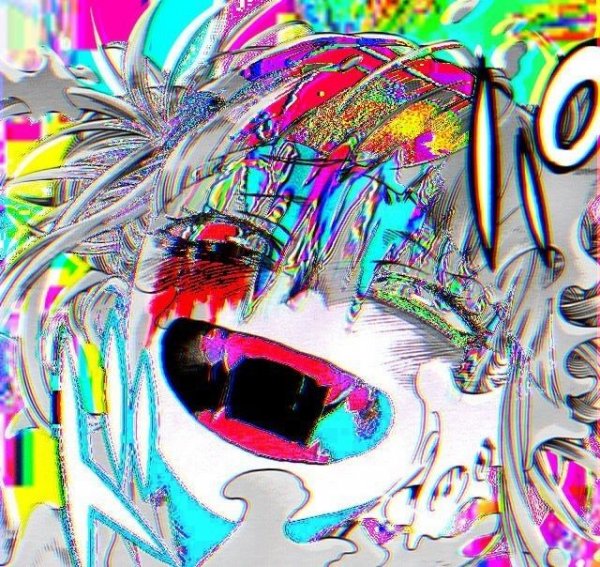 Glitchcore aesthetic аниме