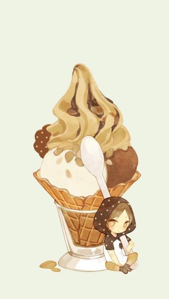 Мороженое аниме Чиби