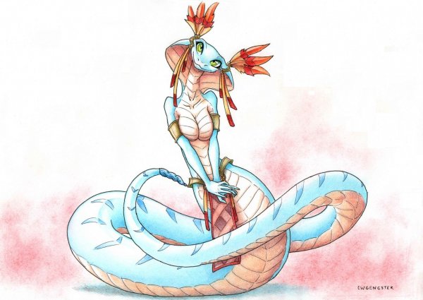 Фурри змея Ламия