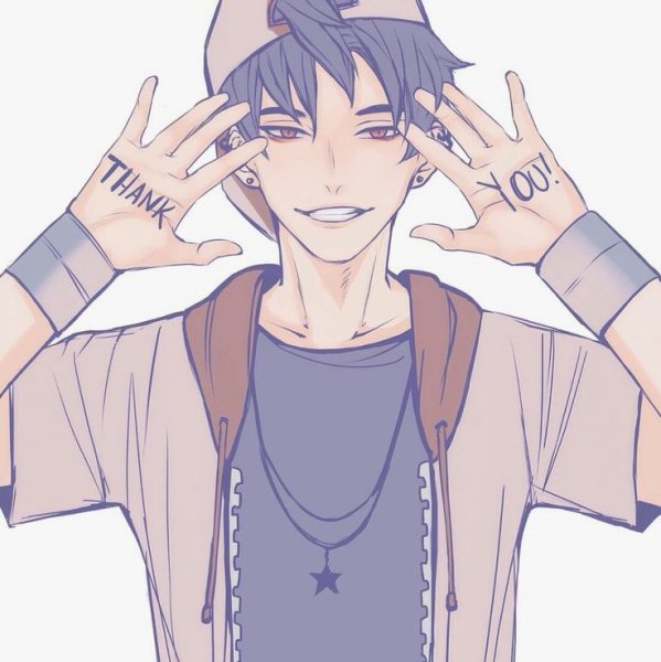 Аниме Стикеры парни