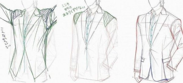 Складки на пиджаке туториал