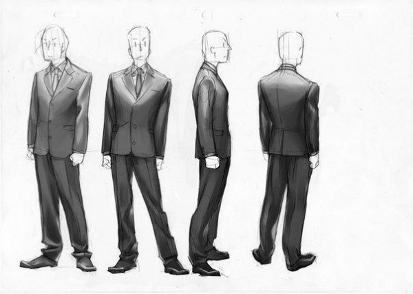 Референсы человека в пиджаке