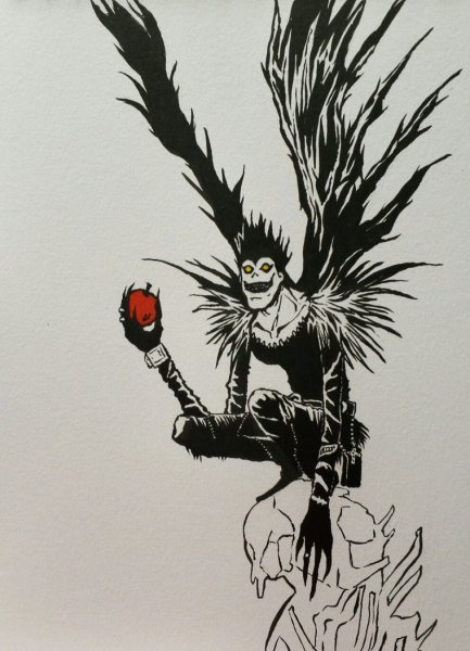 Тетрадь смерти Бог рюк тату