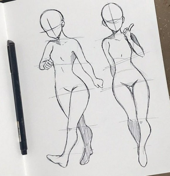 Позы тела для рисования