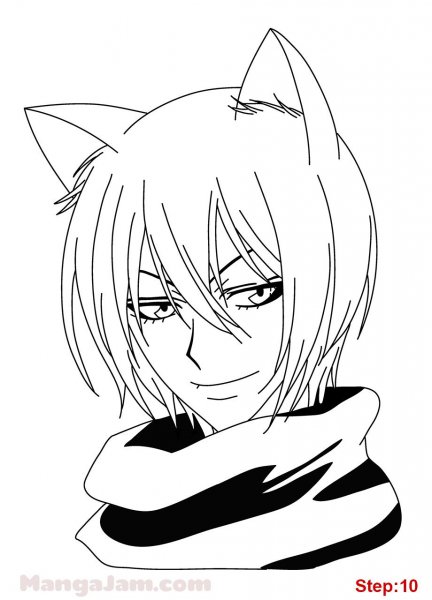 Раскраска аниме Томоэ