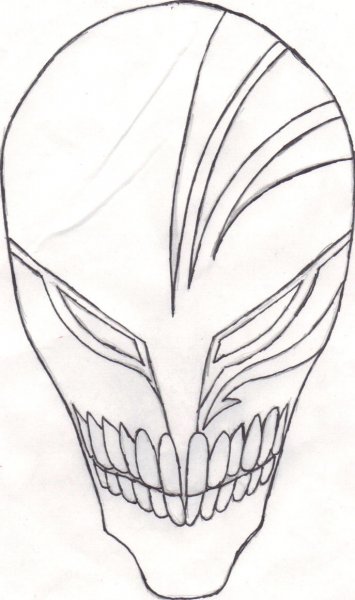 Раскраски Ичиго в маске