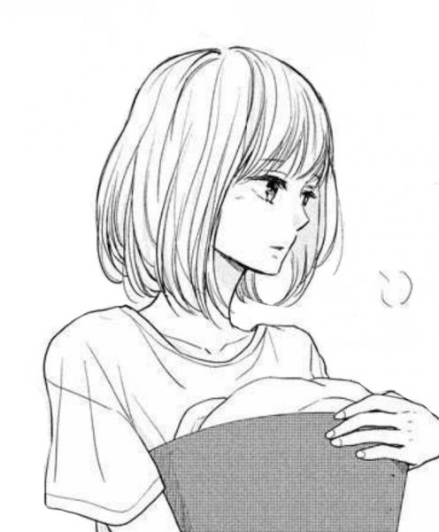 Рисунки для срисовки девушки с короткими волосами