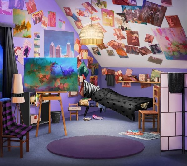 Комната в стиле мультика