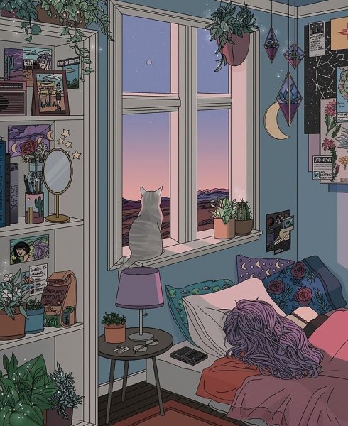 Комната в мультяшном стиле