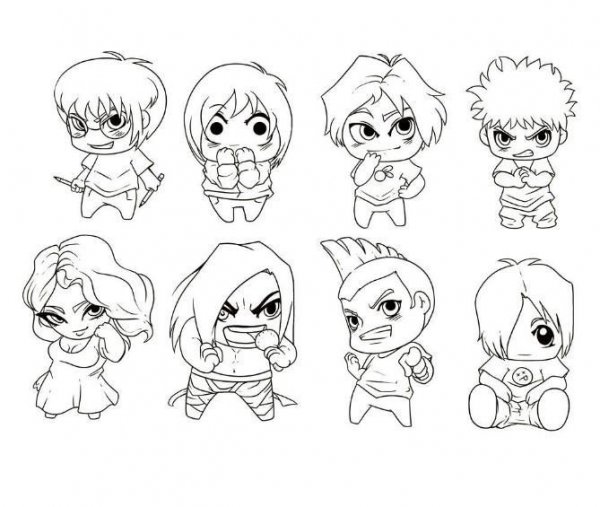 Стиль рисования персонажей Чиби