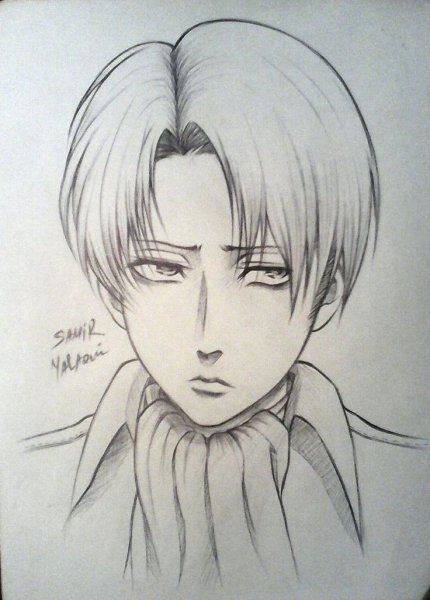 Атака титанов Леви для срисовки