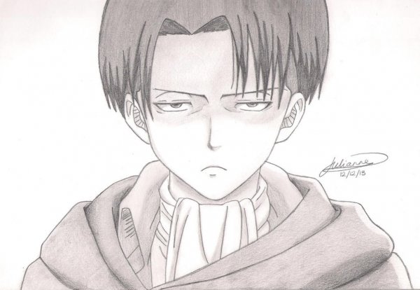 Капрал Леви для срисовки