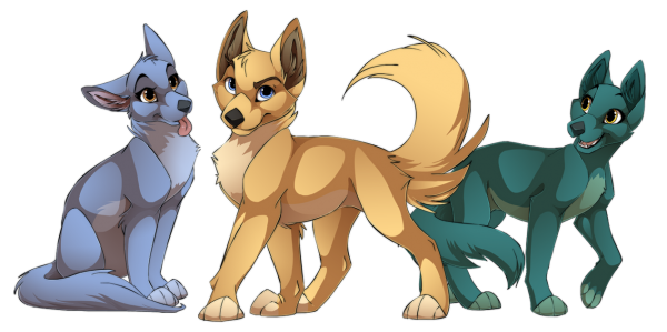 Анимешные собаки